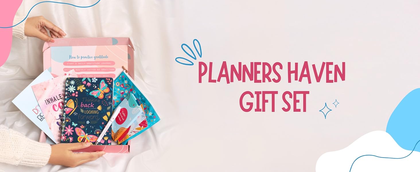 Stationery Kit for Women, Women's Planner Gift Set, Personalized Women’s Planner Set with Pouch 