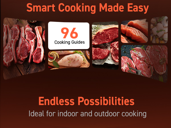 96 Cooking Guides Endless Possibilities Ideal for indoor and outdoor cooking