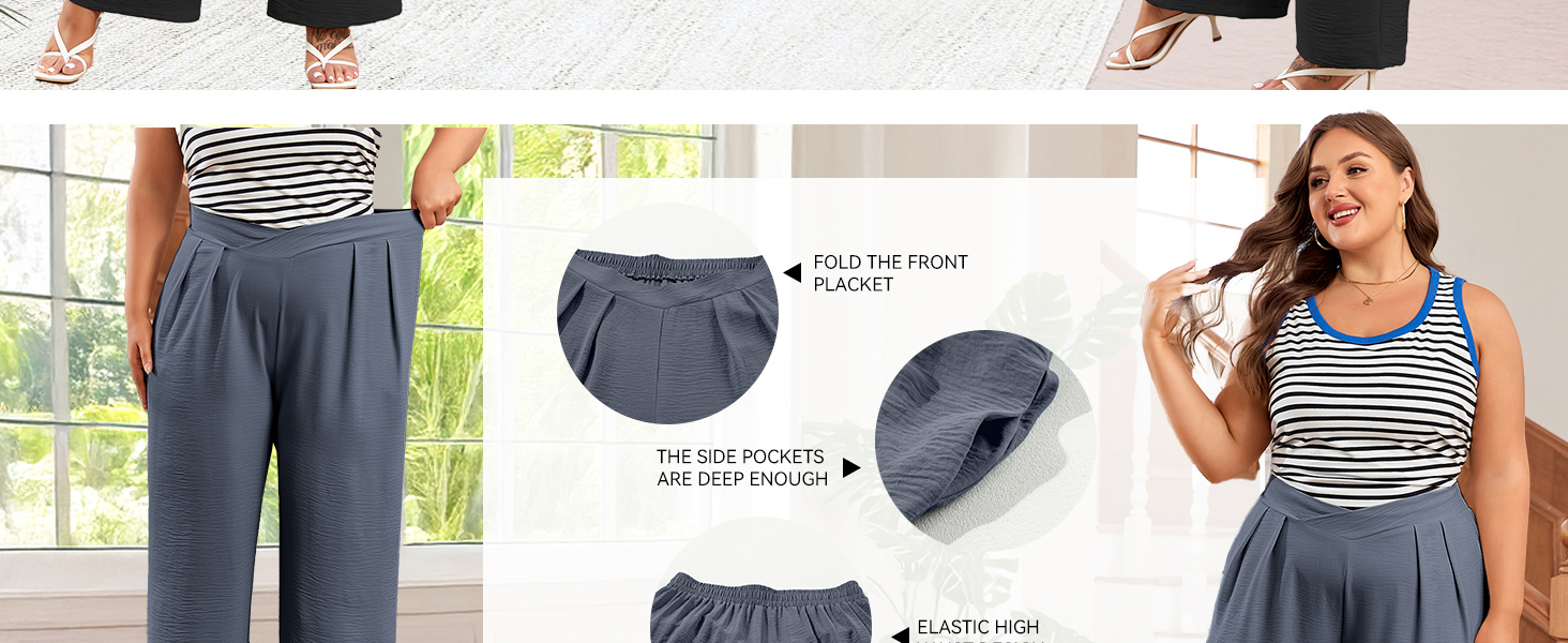 plus size palazzo pants