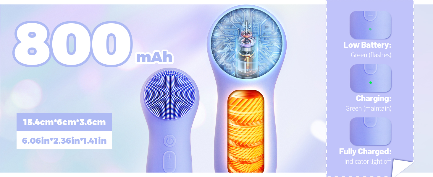 FACIAL MASSAGE AND IPX7 WATERPROOF