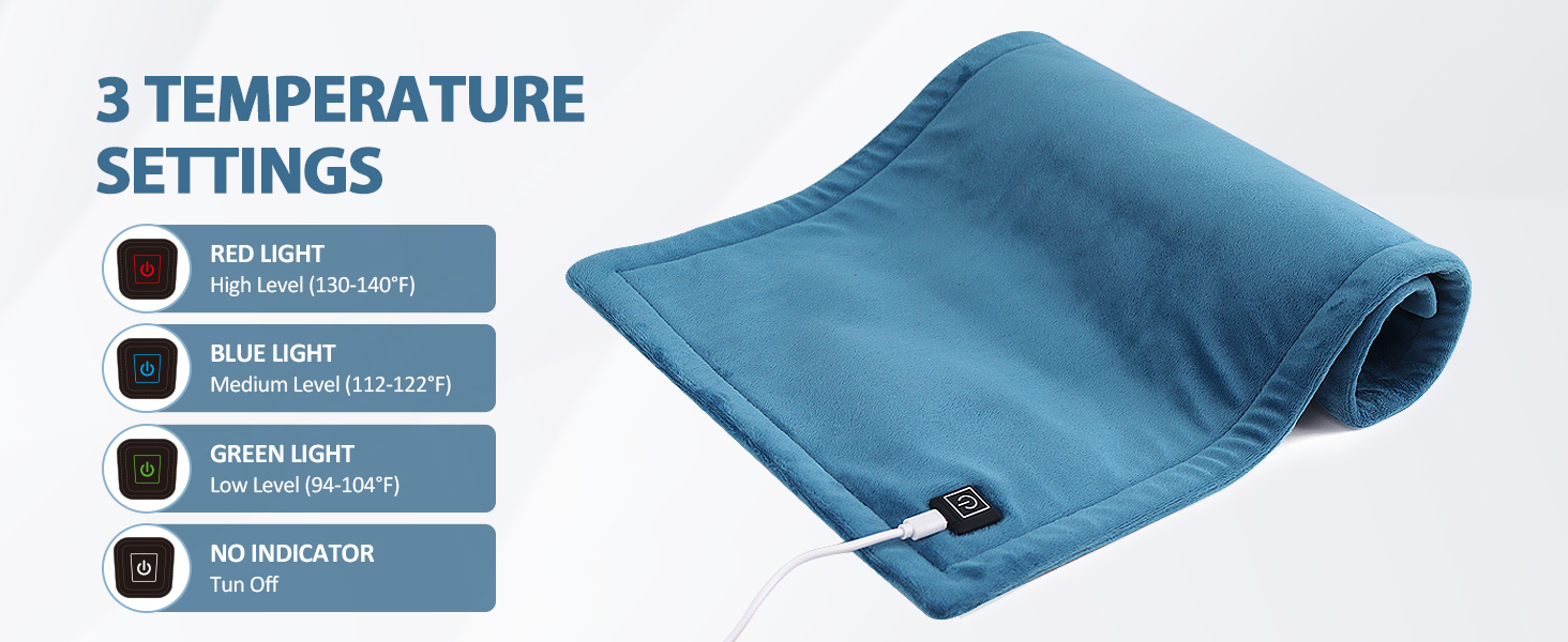Hilph USB Heating Pad for Back, Shoulders, Abdomen, Legs, Arms
