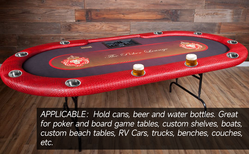 GSE 10Pack Jumbo Aluminum Dropin Cup Holders. Drink