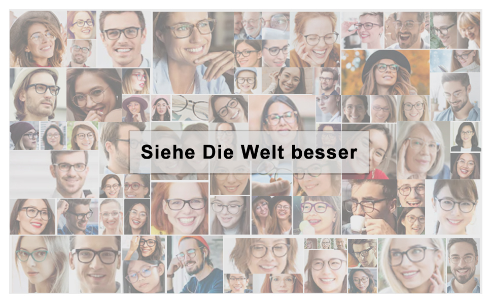 Lesebrille für Herren Halbrahmenbrille