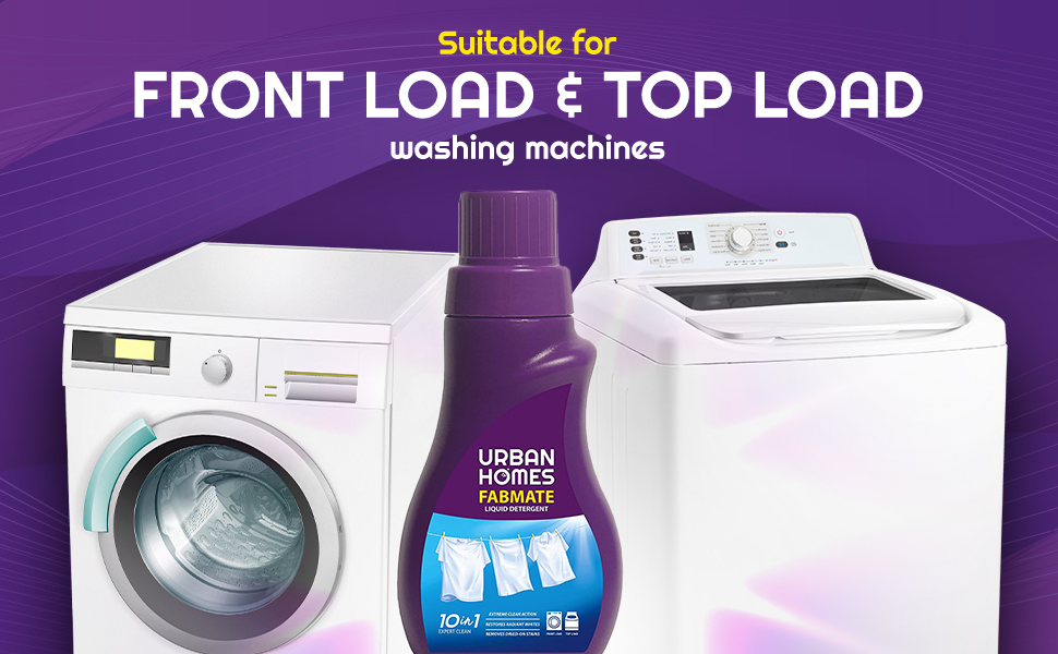 UrbanHomes FabMate Liquid Detergent for Front Load & Top Load/Bucket