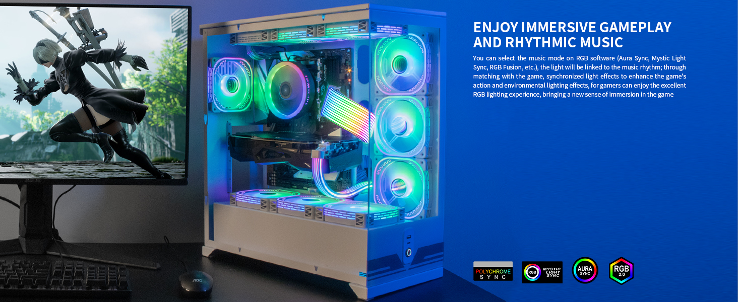 enjoy RGB pc accessary in the case