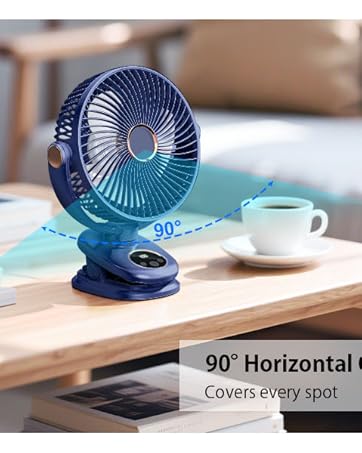 clip on fan rechargeable battery powered fan clamp fan 8 inch fan camping fan