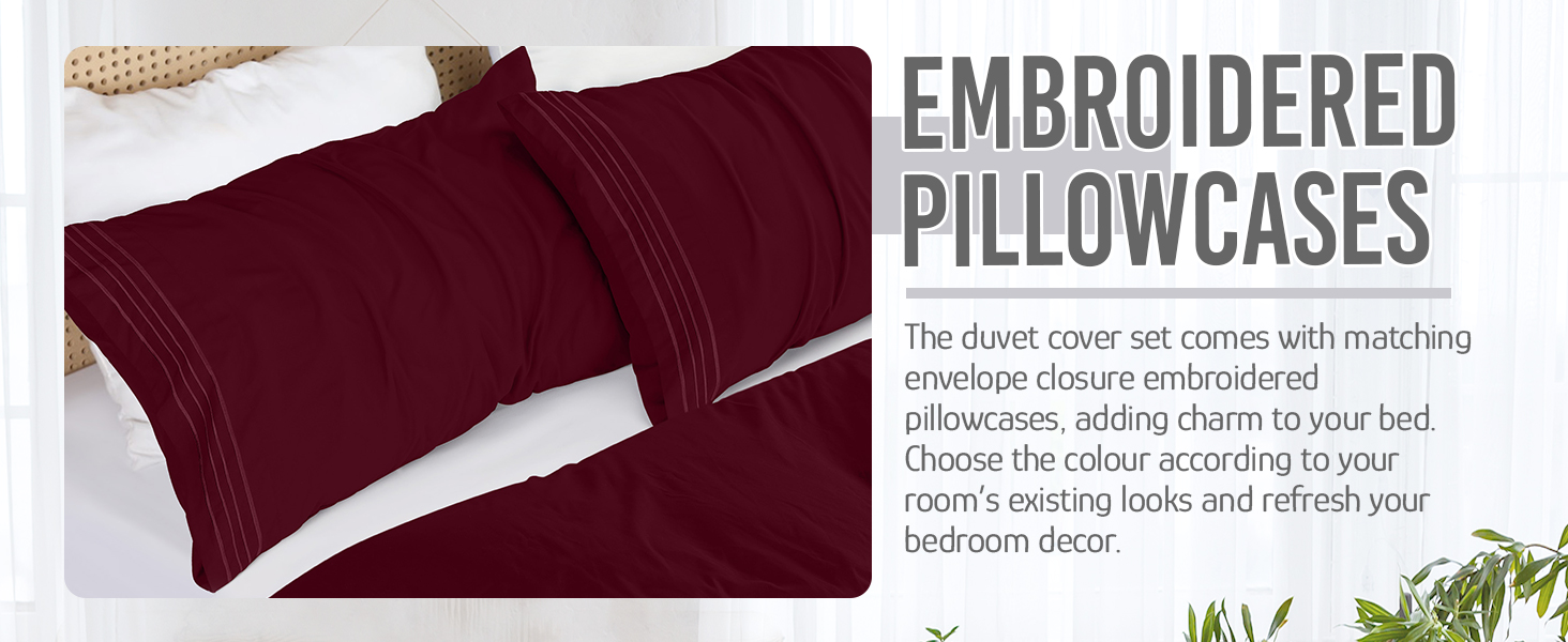 Utopia Bedding Double Duvet Cover Set Duvet Cover Double with