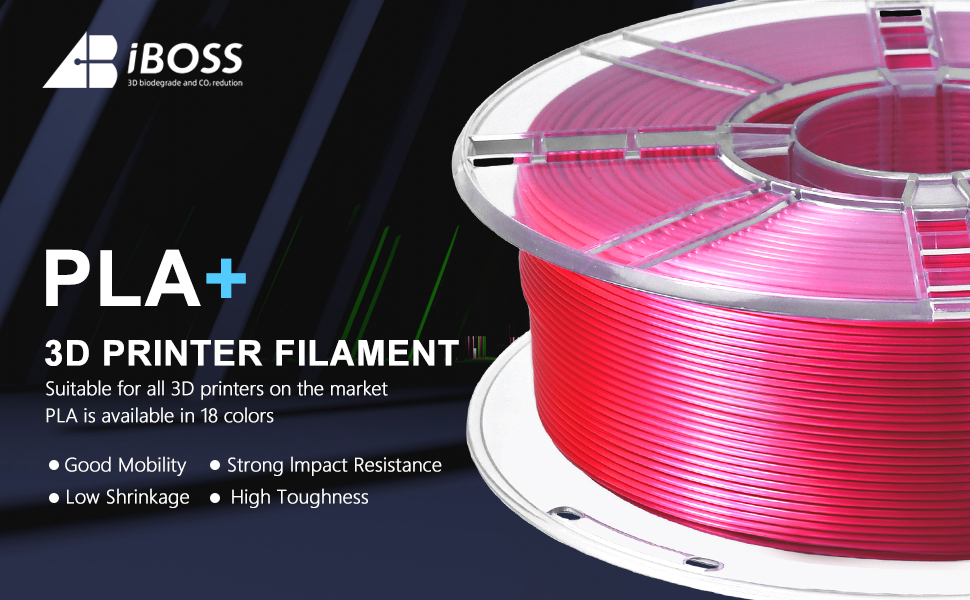 Amazon.com: iBOSS PLA Pro (PLA+) 3D Printer Filament 1.75mm,Silk Shiny ...