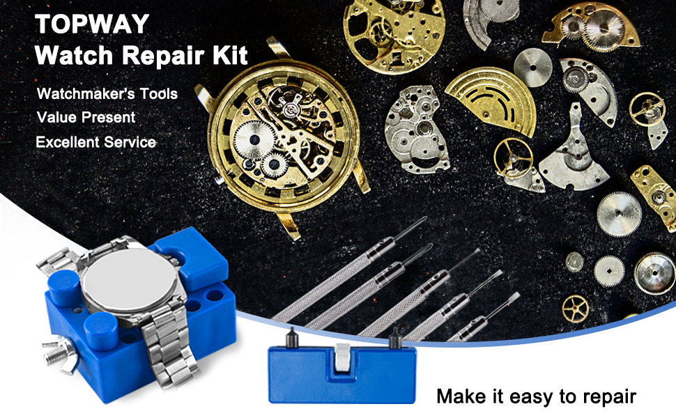 Watch Battery Replacement Kit TOPWAY Professional Watch
