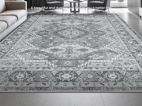 Amazon.com: Rugland 3x5 Rug - Stain Resistant Washable Rug