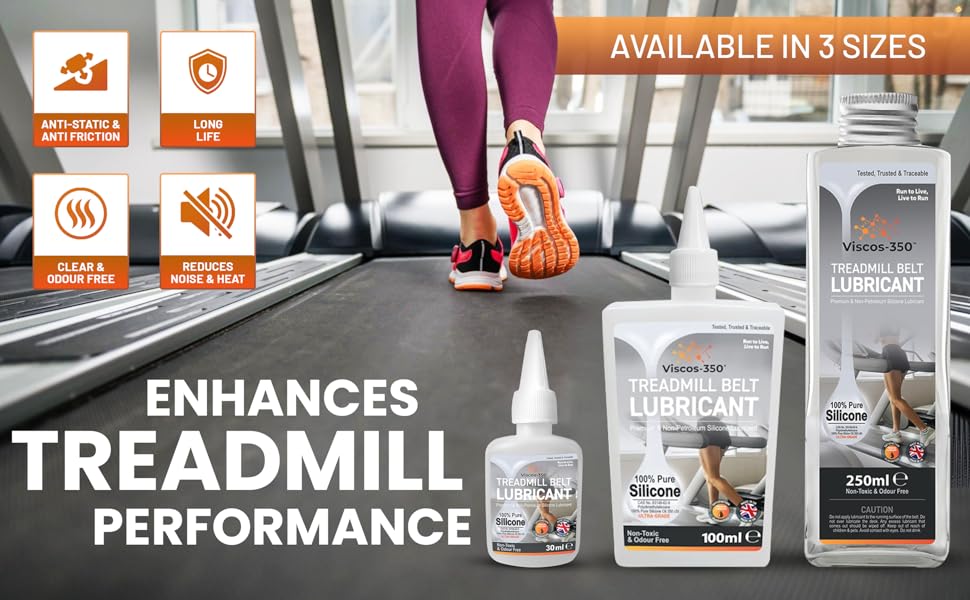 Viscos350 Premium Treadmill Lubricant Pure Silicone Oil 15cm Long