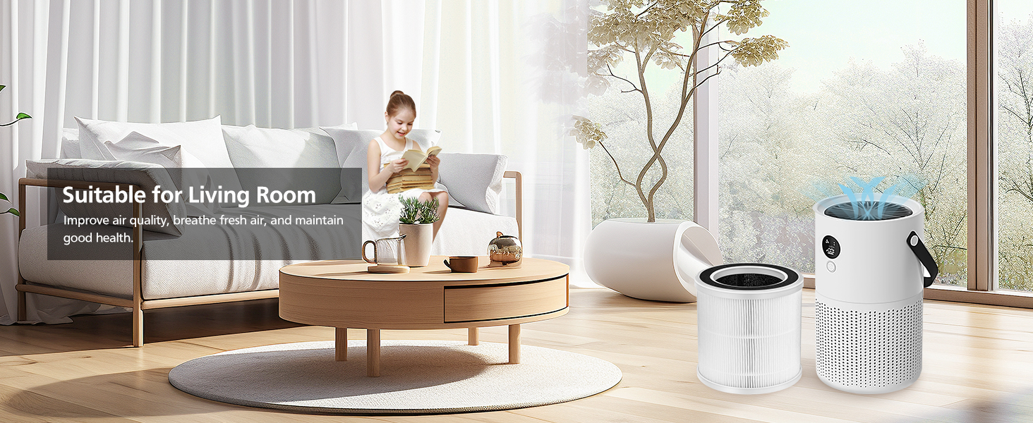 2 Pack True HEPA Replacement Filters ONLY Compatible with