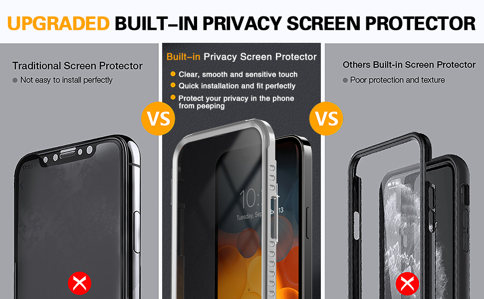 ANTSHARE for iPhone 14 Plus Case, Shockproof Protective Case with Built