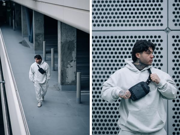 Crossbody Bag Travel Bag Adjustable Strap Water Resistant Fanny Pack Waist Shoulder Bag Sling 