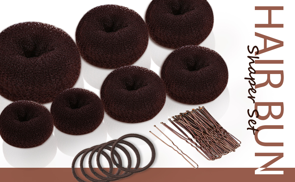 7pcs Hair Donut Bun Maker Set