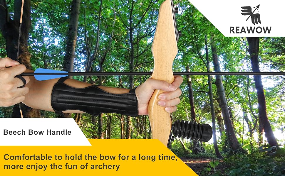 REAWOW Archery Recurve Bow and Arrows Set for Adults Takedown Bows