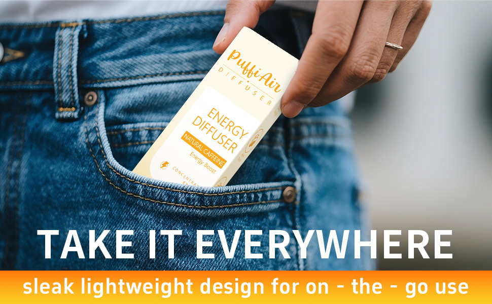 Energy diffuser with caffeine