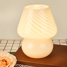 10 best glass table lamp on amzon? how to decor your table with mushroom lamp?