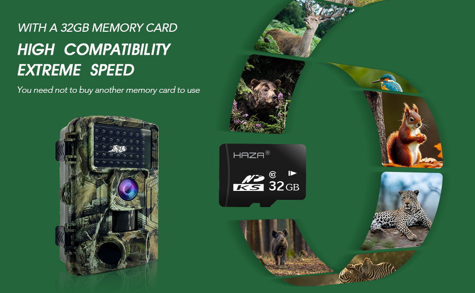 HAZA Trail Camera 58MP 2” Huge Screen HD Game Hunting