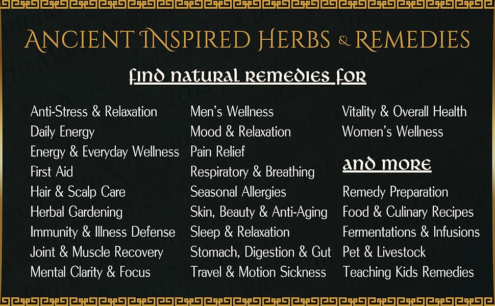 the book of ancient inspired herbs and remedies