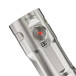 ロビーボン　S3チタン RovyVon S3 Ti USB-C Rechargeable 1800 Lumens EDC Flashlight