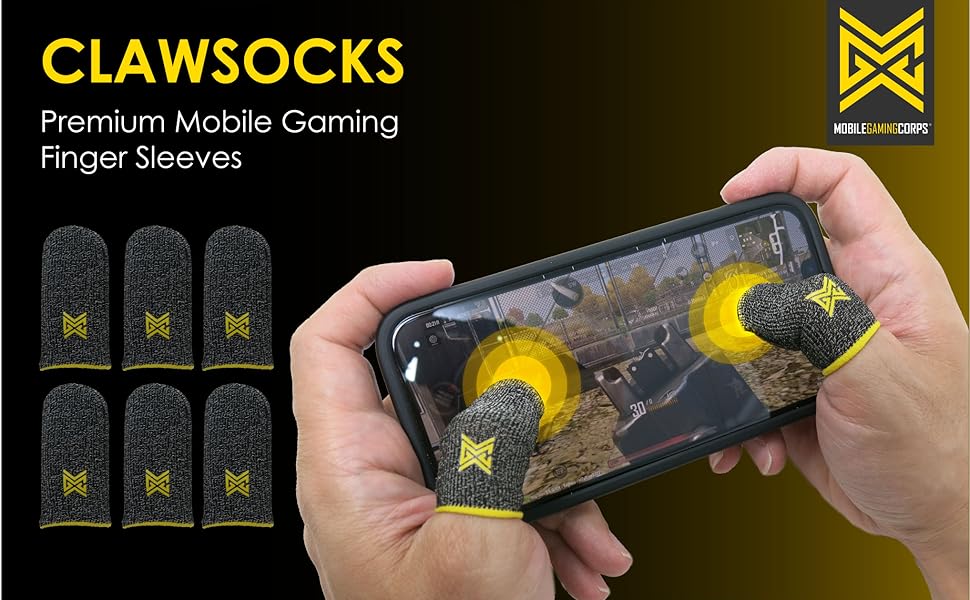 CLAWSOCKS Premium Mobile Gaming Finger Sleeves