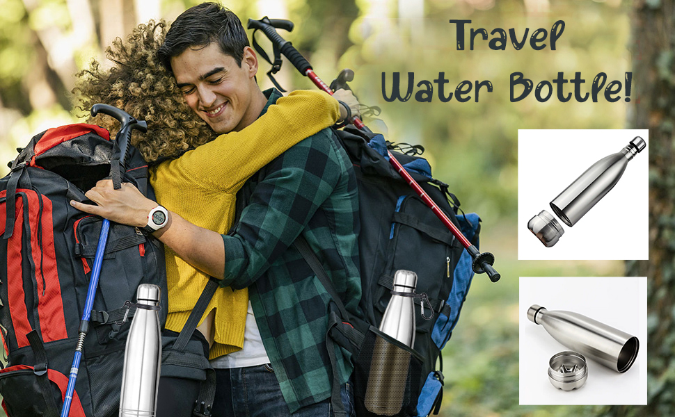 Shopo Diversion Water Bottle with Hidden Compartment stainless steel