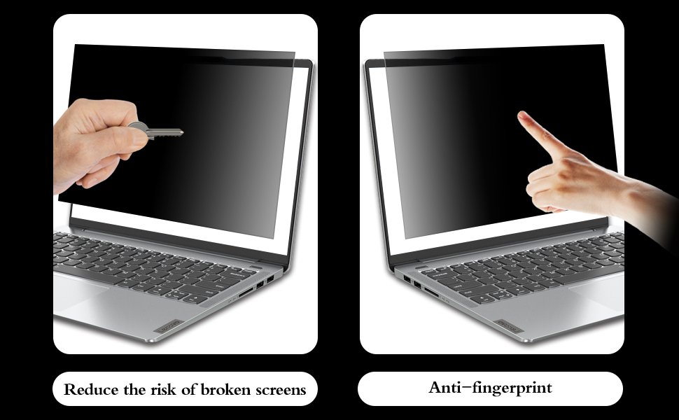 PYS Laptop Privacy Screen Shield 15.6, AntiSpy，Privacy