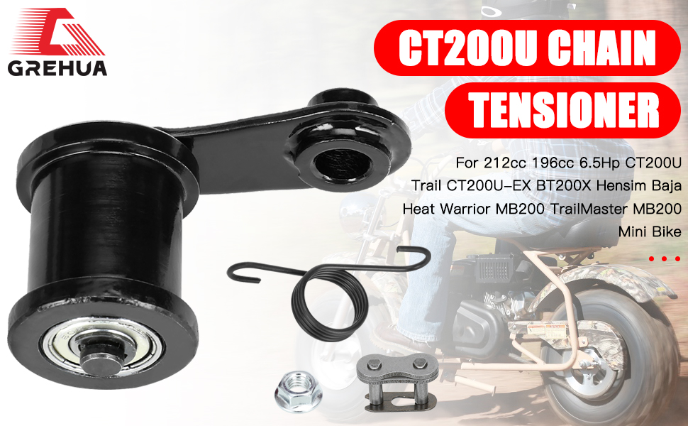 GREHUA Chain Tensioner with 13/4" Roller Spring Master
