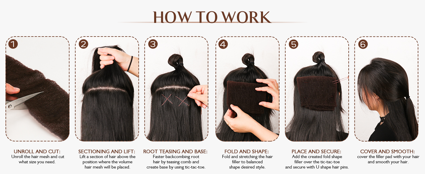 Hair sponge for updos