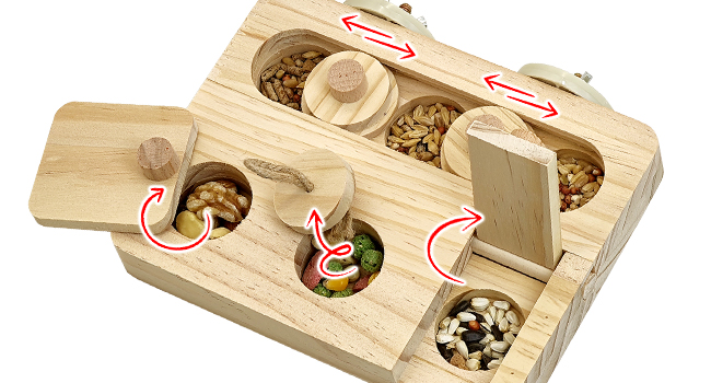 Bird Wooden Puzzle Foraging Toy