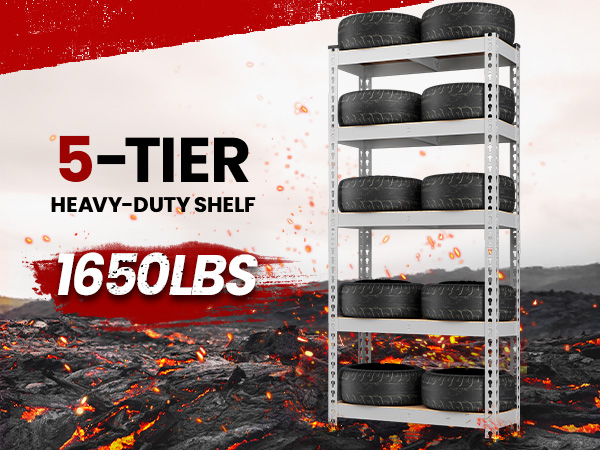 ShelF Tech System スチールラック 5段 H195W121D46 ShelF Tech System スチールラック 5段 H195W121D46 ShelF Tech