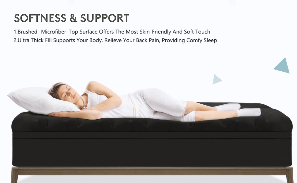 SameBed Mattress Topper Cal King,Extra Thick Mattress Pad