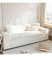 ele ELEOPTION Fuzzy Pet Couch Covers for Sofa Washable Plush Small Medium Large Dog Blanket Furni...