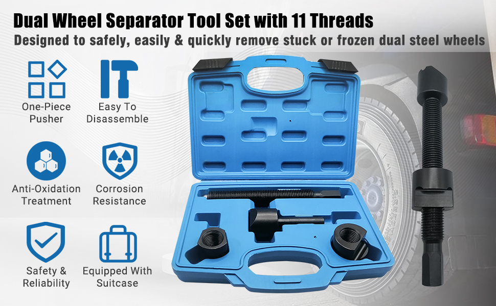 GLEXQLAO Dual Wheel Separator Tool Set with 11 Threads, One