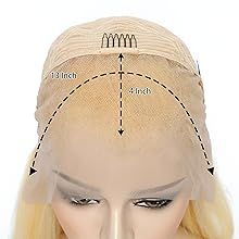 613 lace front wig human hair