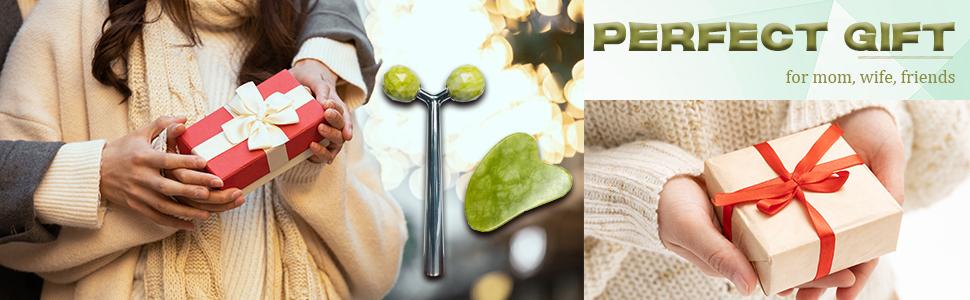face roller and gua sha set