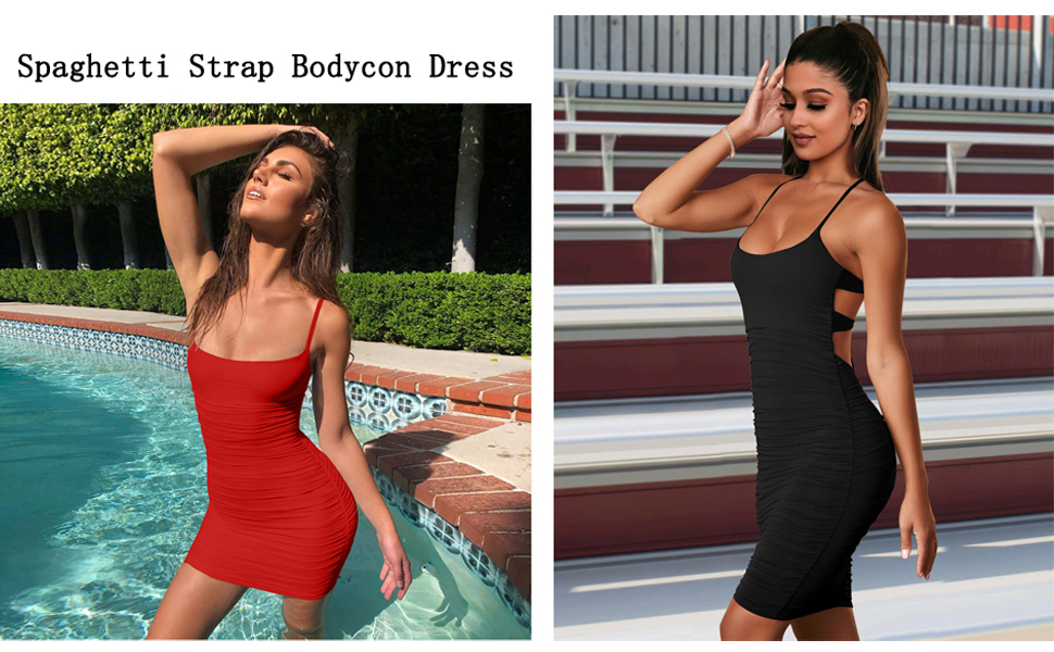 Spaghetti Strap Bodycon Dress