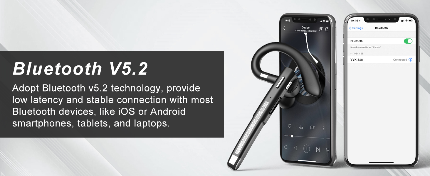single ear bluetooth headset