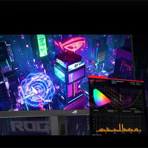 Abfolge von Konzert- oder Nachtclubszenen mit leuchtenden lila und blauen Neonlichteffekten und Bühnenaufbauten.