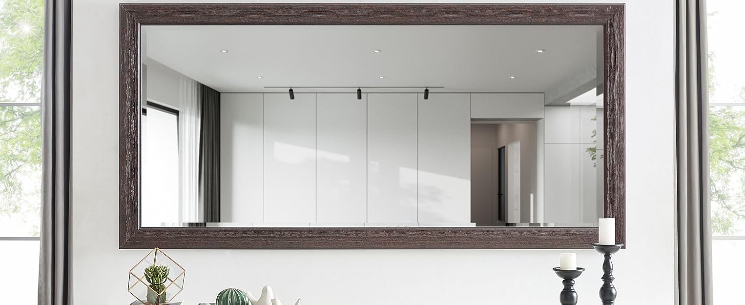 Naomi Home Rustic Floor Mirror Full Length Framed Farmhouse