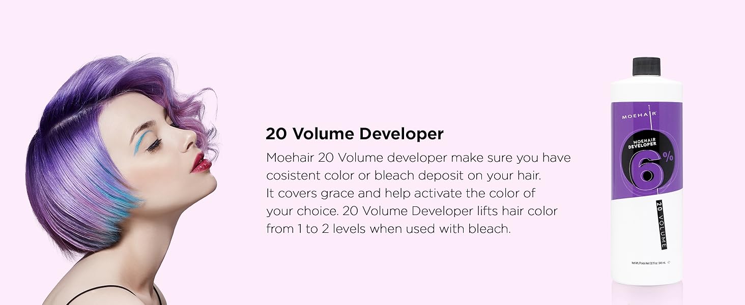 Moehair Hair Color developer creme 20 volume 6 hydrogen