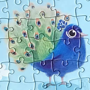 Large piece bird puzzle