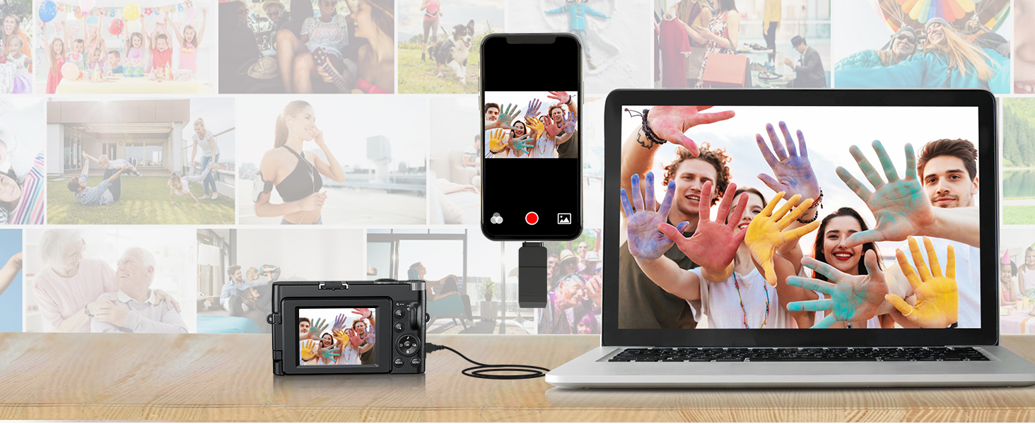 Zostuic 4K Digital Camera UV Lens, 48MP Vlogging Camera Autofocus Image