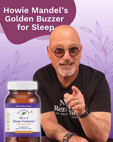 Howie Mandel, 10-in-1 sleep fromula, natural sleep support, sleep aid for adults, melatonin