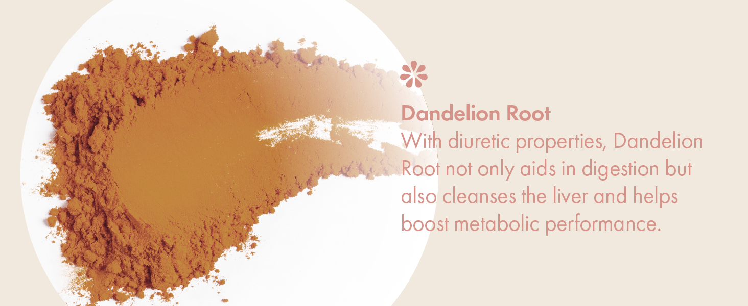 Dandelion root aids digestion and cleanses the liver