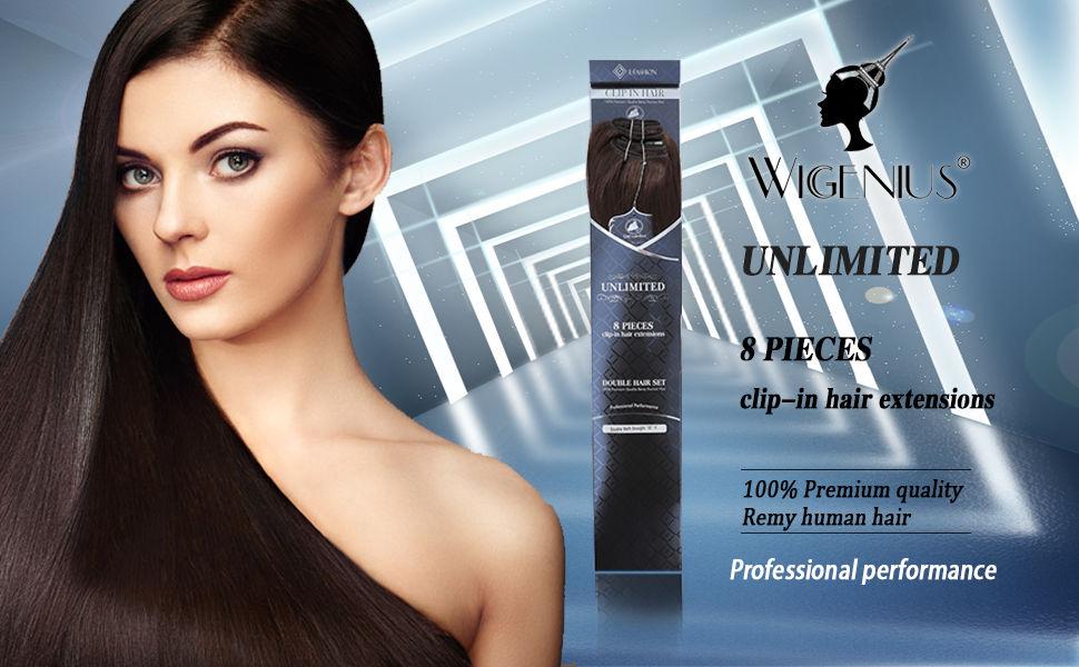 Clip in Extensions Echthaar Haarverlängerung