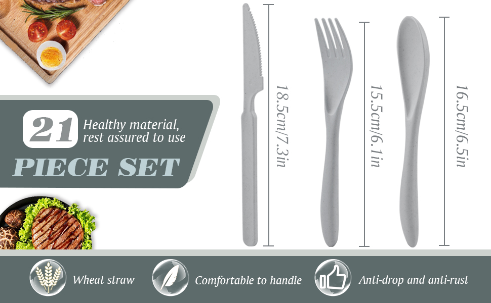 Coutellerie plastic cutlery reusable cutlery travel set cutlery reusable camping