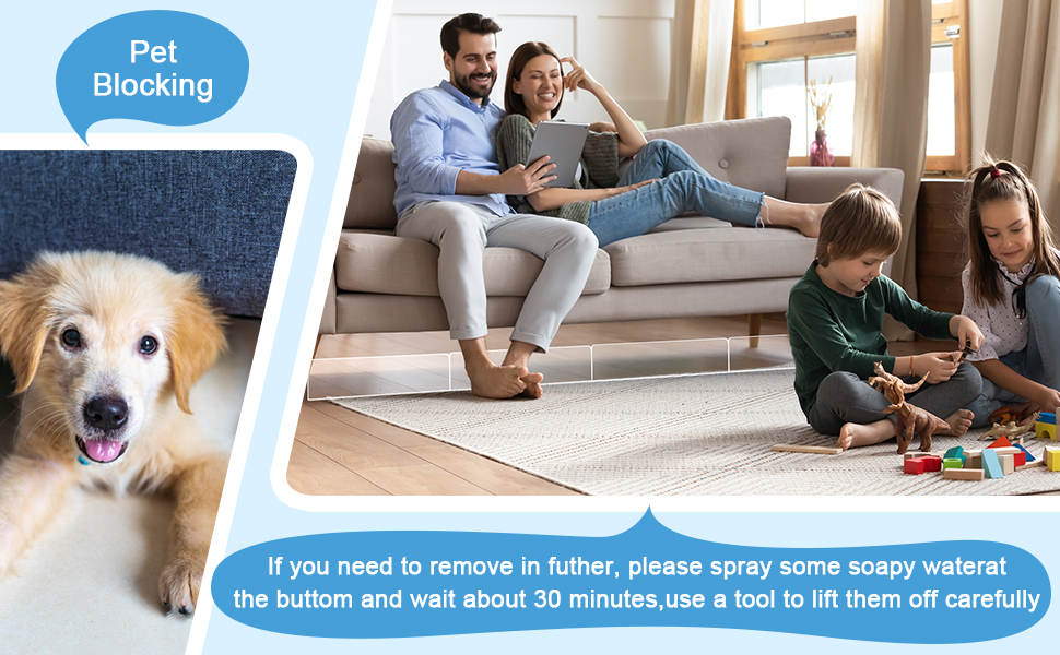 Qunclay 12 Pcs Under Couch Blocker for Kid and Pet Toys Toy