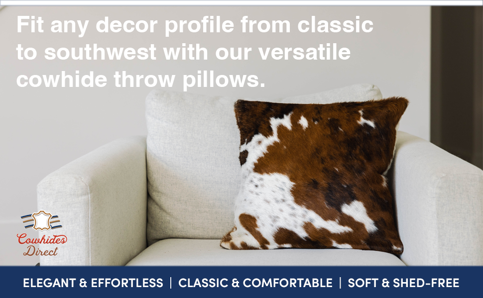 Cowhides Direct Genuine Cowhide Throw Pillow Medium